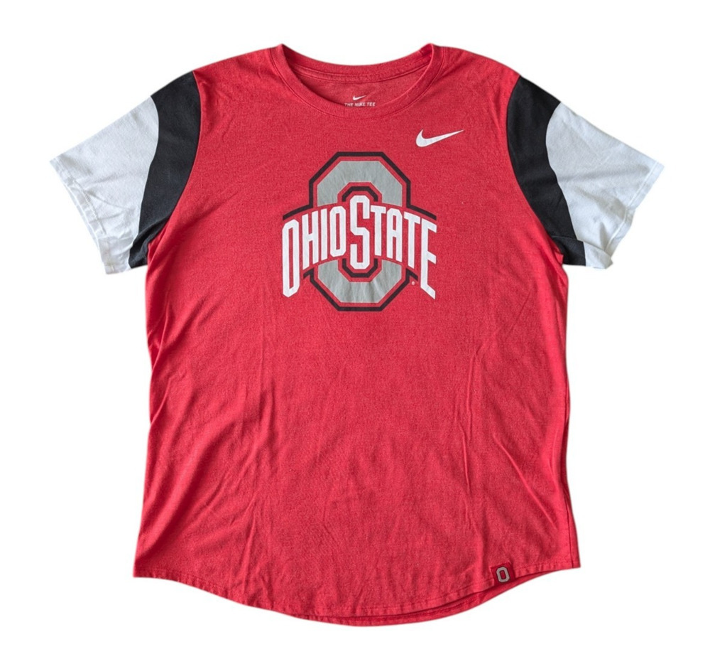 The Nike Tee Ohio State Red Short Sleeve T Shirt Size XL Womens Football